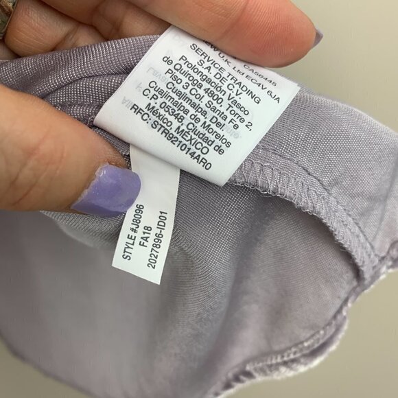 Crushed Velvet Purple Top by Madewell Size Large - Picture 5 of 6